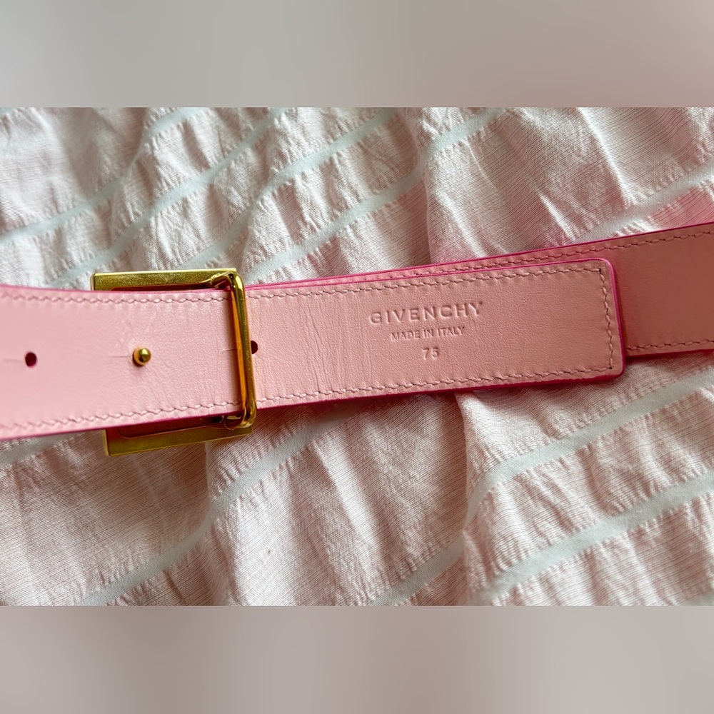 NWT • Givenchy • Reversible 4G Leather Belt • Bright Pink 75 (30'') -Authentic - Picture 3 of 9